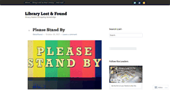 Desktop Screenshot of librarylostfound.com